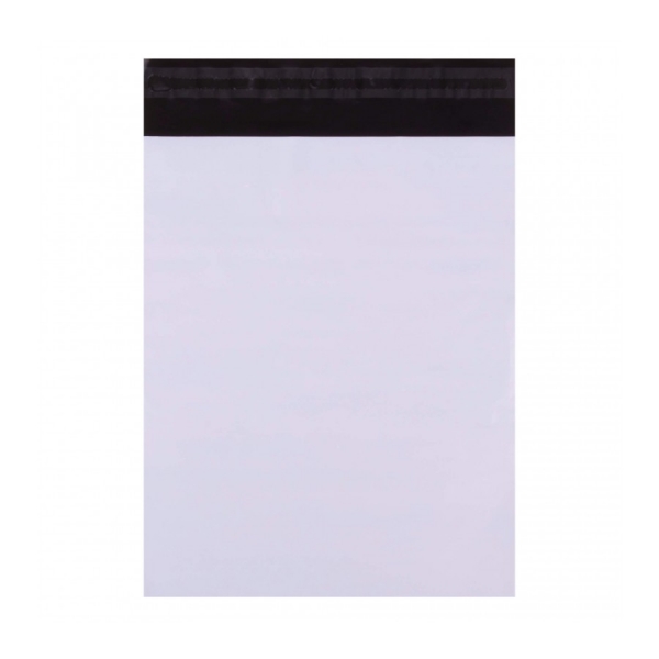 Apli Pack de 50 Bolsas de Polipropileno Opacas con Cierre Adhesivo - Alta Resistencia - Flexibles - Opacas para Privacidad - Color Blanco