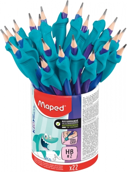 Maped Kidy Lern Bote de 22 Lapices de Grafito 2HB con Guia de Lapiz para Dedos - Guia Extraible - Apta para la Mayoria de Lapices - Para Alumnos de 3 a 7 Años 1 Maped Kidy Lern Bote de 22 Lapices de Grafito 2HB con Guia de Lapiz para Dedos - Guia Extraible - Apta para la Mayoria de Lapices - Para Alumnos de 3 a 7 Años