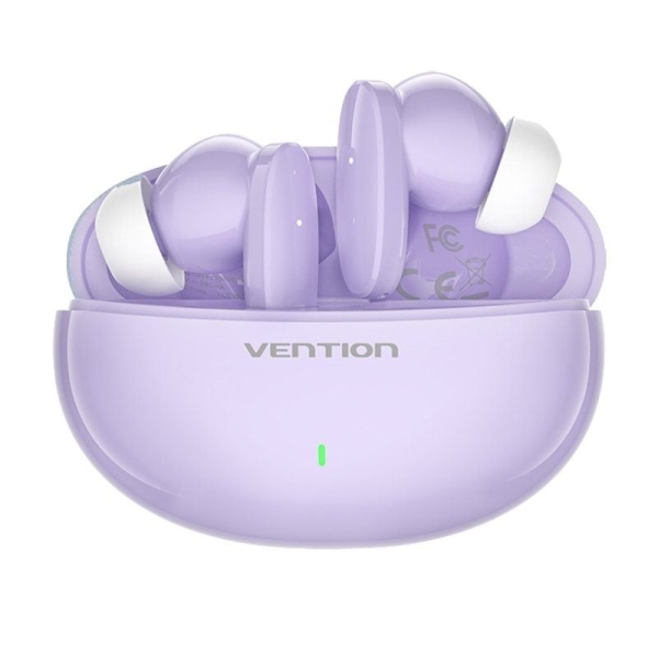 Vention Auriculares Bluetooth 5.3 con Estuche de Carga - 7h Autonomia - Color Violeta