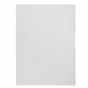 Pardo Pack de 100 Dossiers con Uñero Folio Transparentes 130 Micras - Acabado Piel de Naranja