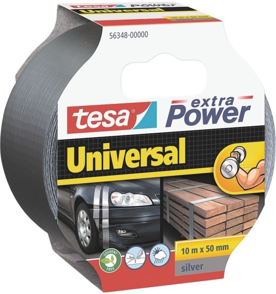 Tesa Extra Power Universal Cinta Adhesiva Multiusos 50mm x 10 Metros - Fuerte Poder de Pegado - Se Rompe Facilmente con la Mano - Resistente a la Intemperie - Color Gris 1 Tesa Extra Power Universal Cinta Adhesiva Multiusos 50mm x 10 Metros - Fuerte Poder de Pegado - Se Rompe Facilmente con la Mano - Resistente a la Intemperie - Color Gris