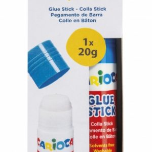 Carioca Pegamento de Barra 20gr - Ideal para Casa, Colegio y Oficina - Pega Papel, Fotos, Tejidos y mas - sin Disolventes - Color Varios