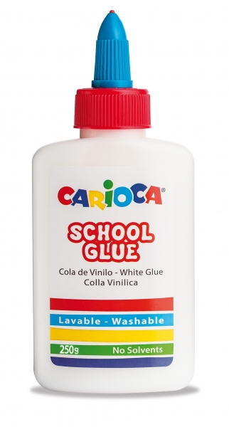Carioca Cola Blanca 250gr - Tapa con Dispensador - Apta para Papel y Carton - Secado Transparente - sin Disolventes - Color Blanco 1 Carioca Cola Blanca 250gr - Tapa con Dispensador - Apta para Papel y Carton - Secado Transparente - sin Disolventes - Color Blanco