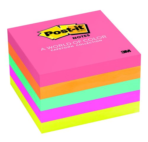 Post-it Bloc de 500 Notas Adhesivas Removibles Colores Neon 76x76mm - Papel con Certificacion PEFC - Colores Surtidos 1 Post-it Bloc de 500 Notas Adhesivas Removibles Colores Neon 76x76mm - Papel con Certificacion PEFC - Colores Surtidos