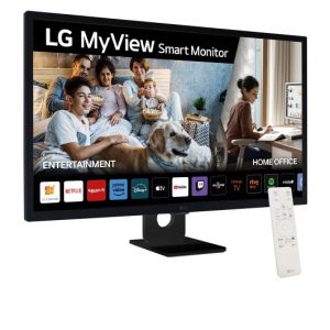 LG Smart Monitor 31.5" IPS Full HD 1080p HDR10 - WebOS 23, Bluetooth, HDMI, DisplayPort, USB-A - Altavoces y Mando a Distancia - VESA 100x100mm