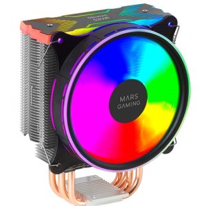 Mars Gaming MCPU-XU6 Disipador CPU - Doble torre - Ventiladores hibridos ultrasilenciosos - 6 heatpipes de cobre - HCT Ultra - Hasta 350W TDP - Negro - Color Negro