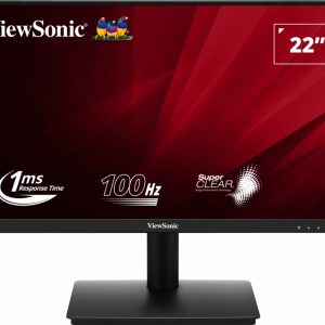Viewsonic Monitor 21,5" VA220-H LED FullHD - 100Hz - Respuesta 1ms - Angulo de Vision 178º - 16:9 - MVA Panel -VGA - HDMI - VESA 75x75 - Color Negro
