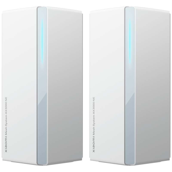 Xiaomi Sistema WiFi Mesh de 2 Unidades WiFi 6 AX3000NE Dual Band - Velocidad hasta 2978Mbps - 4 Puertos RJ-45