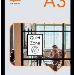 Nobo Pack de 2 Marcos Autoadhesivos Magneticos en Formato A3 - Colocacion en Vertical u Horizontal - Marco de Color Negro