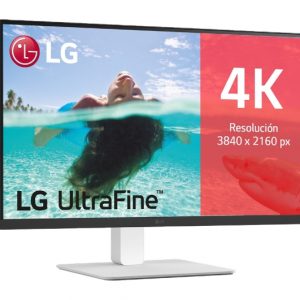 LG UltraFine Monitor LED 27" IPS UltraHD 4K HDR10 - 60Hz - Respuesta 5ms - Angulo de Vision 178º - 16:9 - HDMI, DisplayPort - VESA 100x100mm - Color Blanco