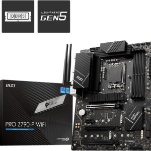 MSI Placa Base PRO Z790-P WIFI Intel 1700 4xDDR5-SDRAM - HDMI, DP, M.2, USB3.2, USB-C, ATX