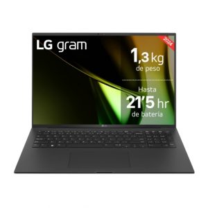 LG Gram 17Z90S-G.AD78B Portatil 17" Intel Evo Core Ultra 7 155H - 32GB - 1TB SSD - W11 Home 64 - Color Negro - Teclado QWERTY (ES)