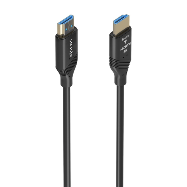 Aisens Cable HDMI V2.1 AOC Ultra Alta Velocidad - HEC 8K@60HZ 4K@120HZ 4:4:4 48GBPS - 10m - Color Negro