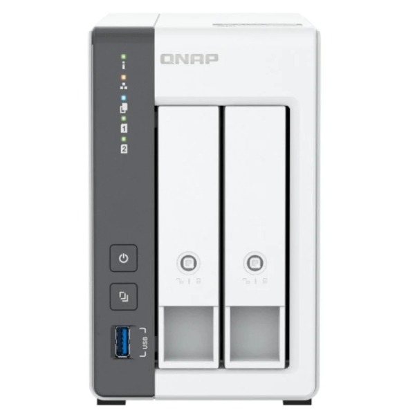 QNAP TS-216G NAS Torre Procesador ARM Cortex-A55 - Memoria 4GB - 2 Bahias 2.5", 3.5" - USB, RJ-45 2.5GB - Ventilador 70mm