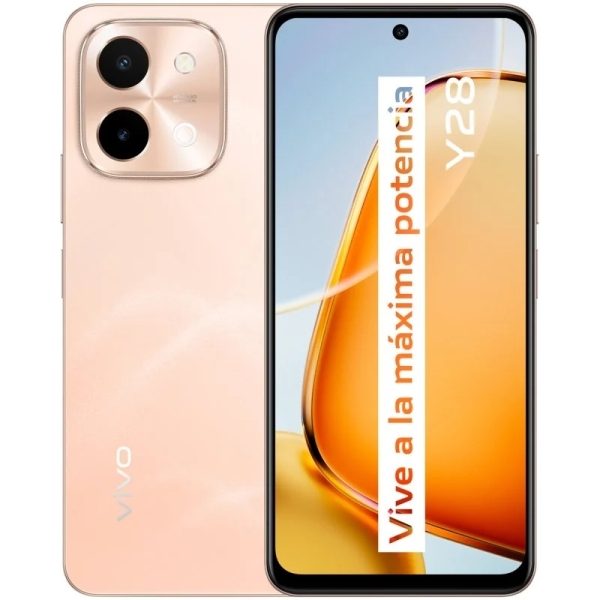 Vivo Y28 Smartphone Pantalla 6.68" - 4GB - 128GB - Camara 50Mp - Bateria 6000mAh - Admite Carga de 44W - Color Naranja