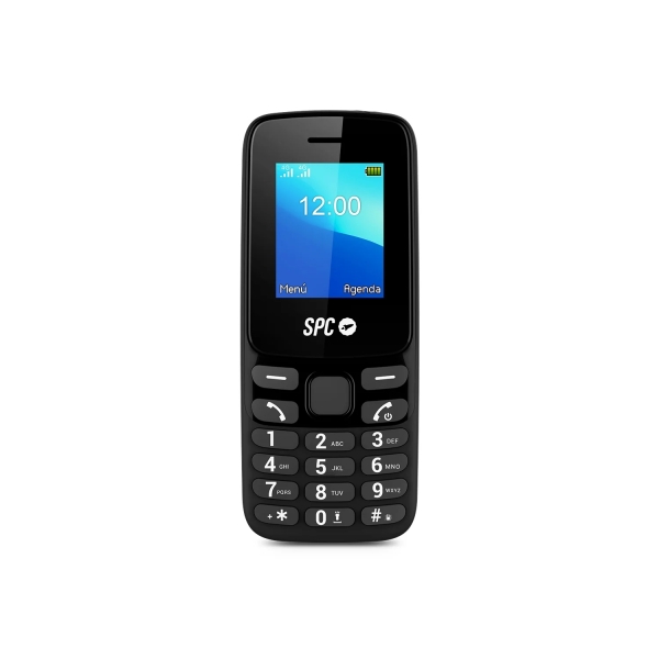 SPC Talk 2 4G Telefono Movil - Cuerpo Compacto y Ligero - Pantalla de 1.77 Pulgadas - Dual Sim - Bateria de 1150Mah - Radio FM - Linterna y Camara de Fotos - Color Negro
