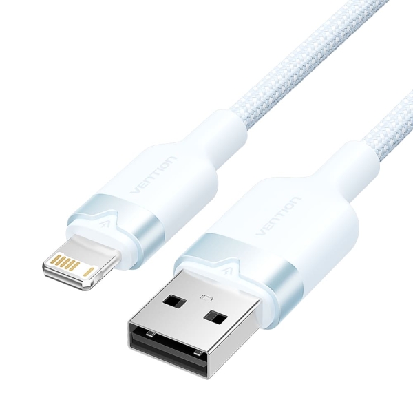 Vention Cable USB-A a Lightning 2.4A - 2m - Trenzado - Color Azul