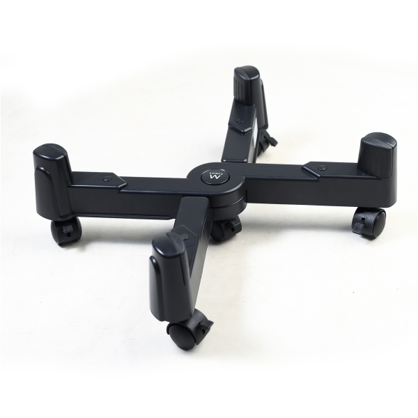 Ewent EW1292 Soporte Movil para CPU - Evita la Electricidad Estatica y las Marcas - Ajustable hasta 25 cm - Hasta 25 kg - Negro