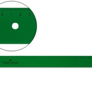 Faber-Castell Regla Tecnica Recta 40cm - Color Verde Transparente
