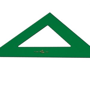 Faber-Castell Escuadra Tecnica 28cm - Sin Graduacion - Color Verde Transparente