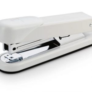 Novus Stabil Grapadora de Sobremesa - Capacidad de grapado 30 Hojas - Grapas 24/6, 26/6 - Grapado Abierto, Cerrado y Clavado - Color Blanco