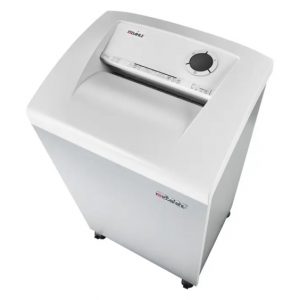Dahle 310air Team Destructora de Papel Manual Corte en Particulas P-3 - Destruye hasta 20 Hojas - Papelera de 100L - Filtro Antipolvo CleanTEC® - Ruedas con Freno - Color Blanco