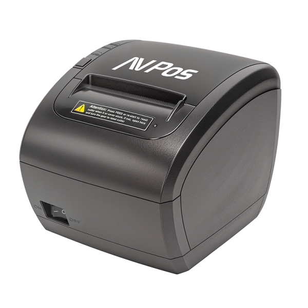 AVPos TC90W Impresora Termica Tickets - Velocidad 300mm/s - Autocorte Parcial - USB, WIFI y LAN - Color Negro