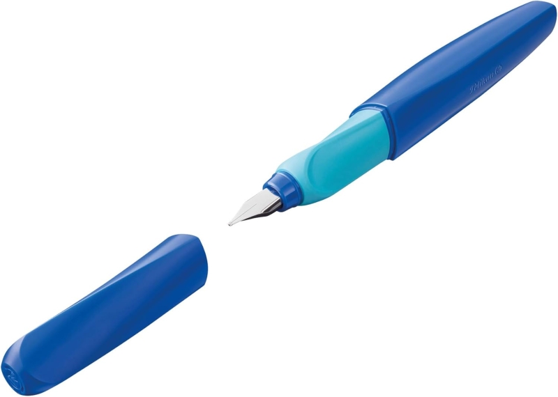 Pelikan Twist Pluma Estilografica Escolar Recargable - Plumilla de Acero Inoxidable Punto M - Cuerpo Color Azul (814737) 1 Pelikan Twist Pluma Estilografica Escolar Recargable - Plumilla de Acero Inoxidable Punto M - Cuerpo Color Azul (814737)