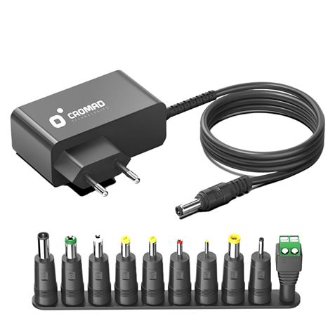 Cromad Cargador de Pared Universal Automatico 24W - 11 Conectores Diferentes