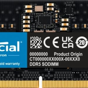 Crucial Memoria RAM DDR5 8GB 4800MHz CL40 SODIMM