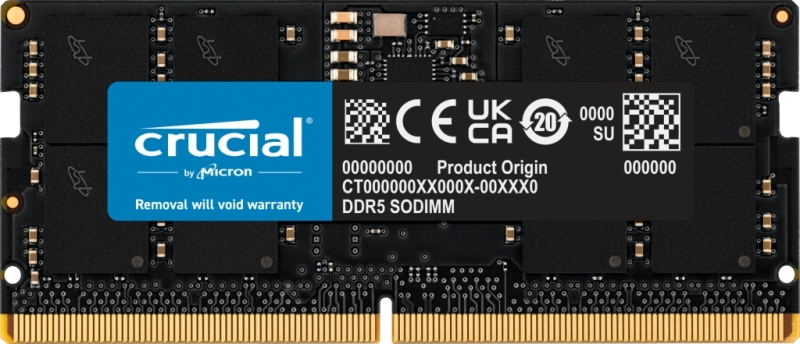 Crucial Memoria RAM DDR5 16GB 5600MHz CL46 SODIMM 1 Crucial Memoria RAM DDR5 16GB 5600MHz CL46 SODIMM