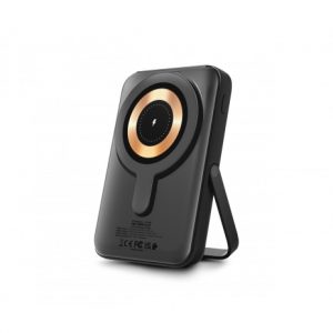 Urban Factory Magnee Power Powerbank Universal 10000mAh - Entrada USB-C - Salida USB-C, USB-A e Inalambrica - Color Negro