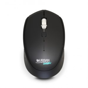 Urban Factory Cyclee Raton Inalambrico 2.4Ghz - 1600dpi - Receptor USB-A - Adaptador a USB-C - Uso Ambidiestro - Color Negro