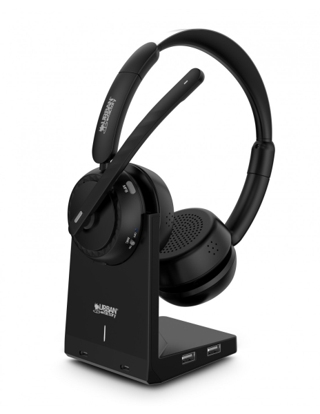 Urban Factory Movee Max Auriculares Bluetooth 5.2 - Reduccion Activa de Ruido - Soporte de Carga - Microfono con Reduccion de Ruido Ambiental - Color Negro 1 Urban Factory Movee Max Auriculares Bluetooth 5.2 - Reduccion Activa de Ruido - Soporte de Carga - Microfono con Reduccion de Ruido Ambiental - Color Negro