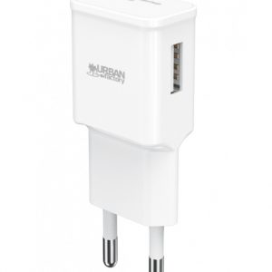 Urban Factory Cargador de Pared USB 3A - Qualcomm 3.0 - Enchufe UE - Color Blanco