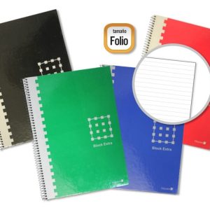 Golden Cuaderno Espiral Folio 80 Hojas 60grs 1 Raya - Margen Remarcado - Tapa Extradura - Colores Surtidos