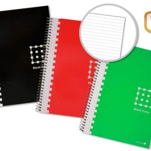 Golden Cuaderno Espiral 4º 80 Hojas 60grs Pautado - Margen Remarcado - Tapa Extradura - Colores Surtidos