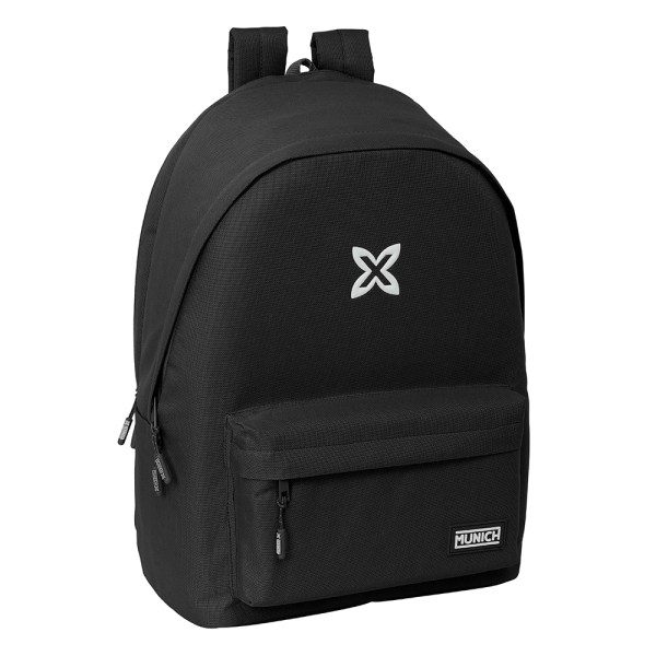 Safta Munich Basicos Mochila para Portatil 15.6" - Conector USB - 2 Compartimentos - 31x44x18cm - Color Negro
