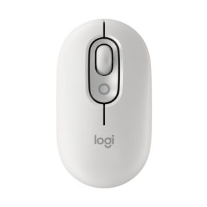 Logitech POP Mouse Raton Inalambrico 1000dpi - 4 botones - Multidispositivo - Color Blanco Crudo