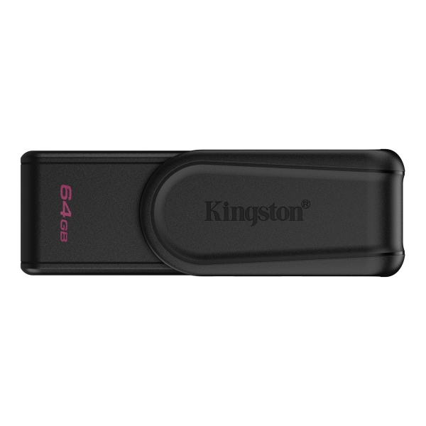 Kingston DataTraveler Exodia Memoria USB 64GB - USB 3.2 Gen 1 - Tapa Giratoria - Color Negro