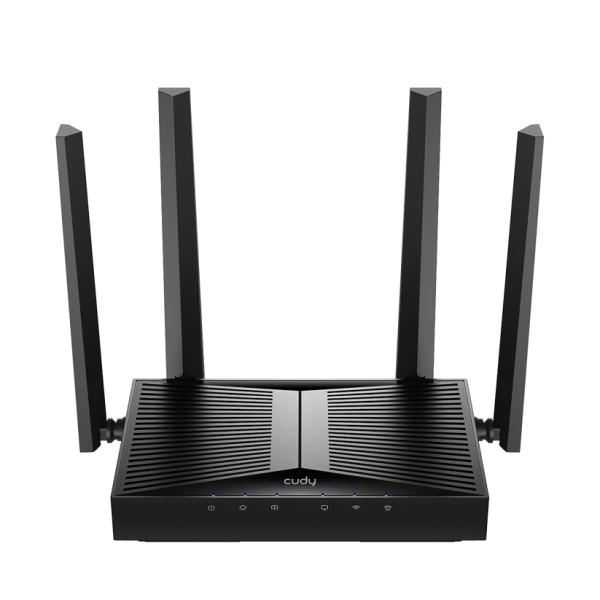 Cudy Router WiFi 7 Dual Band Gigabit BE3600 - Velocidad hasta 1000Mbps - 5 Puertos - 4 Antenas Fijas de 5dBi - Tecnologia MU-MIMO - Color Negro