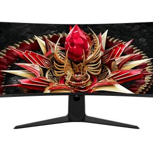 TCL 34R83Q Monitor 34" Curvo MiniLED 21:9 - Ultra WQHD - 170Hz - Respuesta 1ms - Luz Ambiental - Vesa 100x100 - Color Blanco