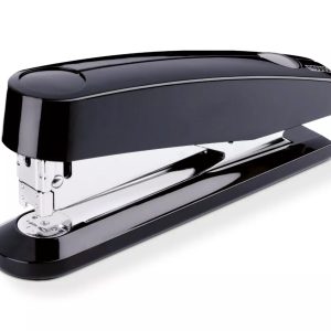 Novus B 7A Grapadora de Sobremesa + Caja de 200 Grapas 24/6 - Grapa hasta 30 Hojas - Grapado Cerrado, Abierto y Clavado - Color Negro