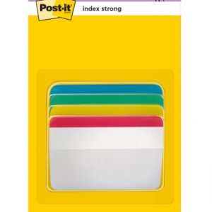 Post-It Index Dispensador con 24 Marcadores Reposicionables - Forma Rectangular - Colores Surtidos