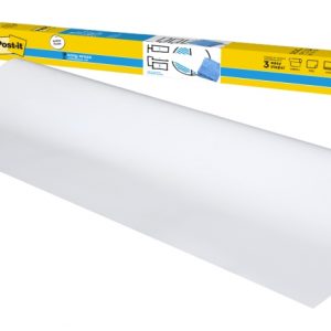 Post-It Easy Erase Pizarra Adhesiva - Forma Rectangular - 60.9Cmx91.4cm - Color Blanco