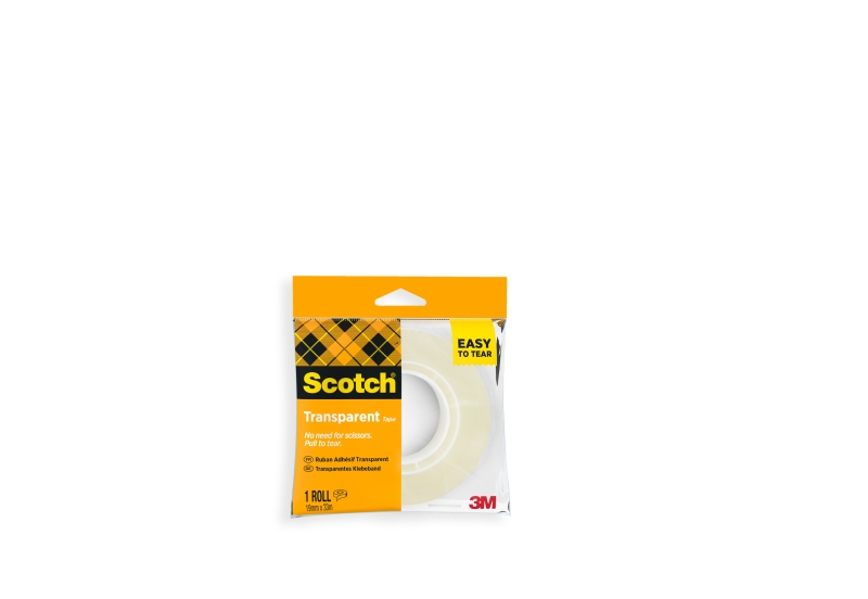 Scotch Pack de 8 Cintas Adhesivas - Facil de Cortar - 19mm x 33m - Color Transparente 1 Scotch Pack de 8 Cintas Adhesivas - Facil de Cortar - 19mm x 33m - Color Transparente
