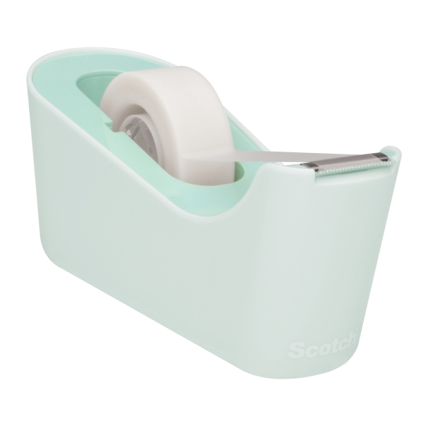 Scotch Dispensador de Cinta Adhesiva - para Cintas de hasta 19mm x 33m - Incluye Cinta Adhesiva - Color Menta