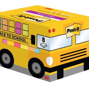 Post-It Super Sticky Pack de 8 Blocs de 90 Notas Adhesivas Reposicionables - 63.5x76mm - Paquete de Carton - Colores Surtidos