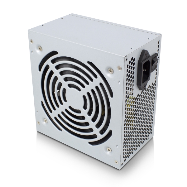 Ewent Fuente de Alimentacion 500W - Ventilador 12cm - ATX V2.31 - Protecciones Electricas - 3x Molex - 3x SATA - 1x FDD - Color Gris Metalizado
