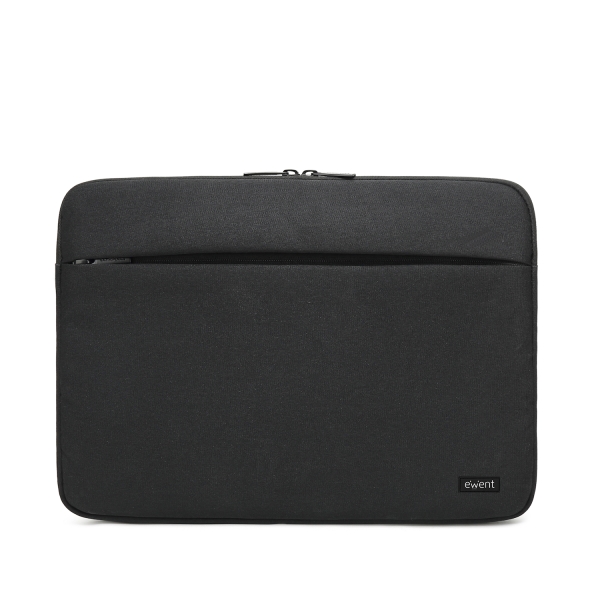 Ewent Funda para Portatil de hasta 13.3" - Poliester - Compartimiento Adicional - Color Negro
